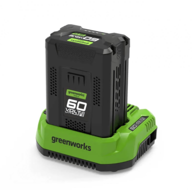Akumuliatoriaus ir kroviklio komplektas Greenworks GSK60B2, 60 V, 2,0 Ah, 2 A Akumuliatoriaus ir kroviklio komplektas Greenworks GSK60B2, 60 V, 2,0 Ah, 2 A