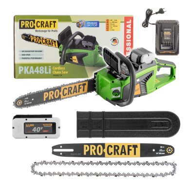 Akumuliatorinis grandininis pjūklas „ProCraft PKA48Li”