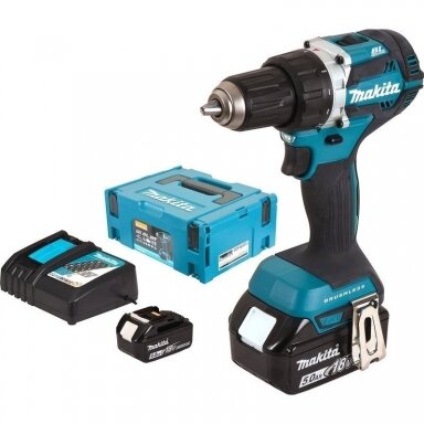 Akumuliatorinis gręžtuvas Makita DDF484RTJ, 18 V, 2x 5,0 Ah Li-ion Akumuliatorinis gręžtuvas Makita DDF484RTJ, 18 V, 2x 5,0 Ah Li-ion
