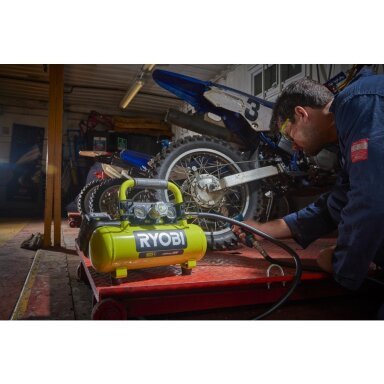 Akumuliatorinis kompresorius Ryobi R18AC-0, 18V Akumuliatorinis kompresorius Ryobi R18AC-0, 18V