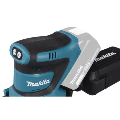 Akumuliatorinis šlifuoklis Makita DBO480Z, 18 V, (be akum. ir krov.) Akumuliatorinis šlifuoklis Makita DBO480Z, 18 V, (be akum. ir krov.)