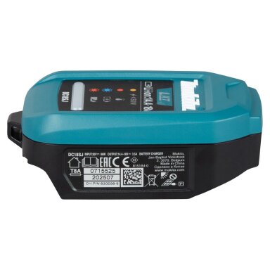 Akumuliatorių kroviklis Makita DC18SJ, USB-PD LXT, Li-ion, 14,4-18V Akumuliatorių kroviklis Makita DC18SJ, USB-PD LXT, Li-ion, 14,4-18V