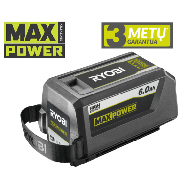 Akumuliatorius Ryobi RY36B60B, 36 V, 6.0 Ah Akumuliatorius Ryobi RY36B60B, 36 V, 6.0 Ah