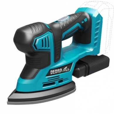 Akuliatorinis šlifuoklis Dedra DED7063, 18V Akuliatorinis šlifuoklis Dedra DED7063, 18V