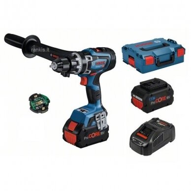 Akum. suktuvas-gręžtuvas Bosch GSB 18V-150 C, 2x8.0Ah, L-Boxx (06019J5105) Akum. suktuvas-gręžtuvas Bosch GSB 18V-150 C, 2x8.0Ah, L-Boxx (06019J5105)