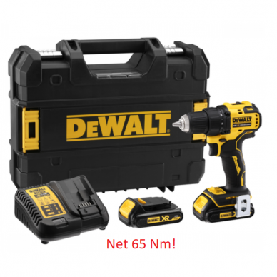 Akum. suktuvas-gręžtuvas DeWalt DCD708S2T-QW; 18 V; 2x1,5Ah Akum. suktuvas-gręžtuvas DeWalt DCD708S2T-QW; 18 V; 2x1,5Ah