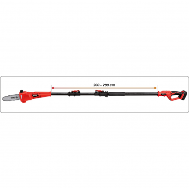 Akumuliatorinė akštapjovė Yato, 18 V, 1x2,0 Ah 4 Akumuliatorinė akštapjovė Yato, 18 V, 1x2,0 Ah 4