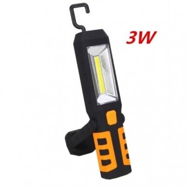 Akumuliatorinė darbo lempa, LED 3W, Li-on 2800mAh Akumuliatorinė darbo lempa, LED 3W, Li-on 2800mAh