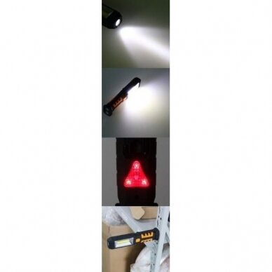 Akumuliatorinė darbo lempa, LED 3W, Li-on 2800mAh 2