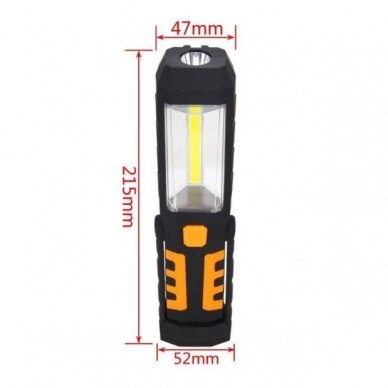 Akumuliatorinė darbo lempa, LED 3W, Li-on 2800mAh 4 Akumuliatorinė darbo lempa, LED 3W, Li-on 2800mAh 4