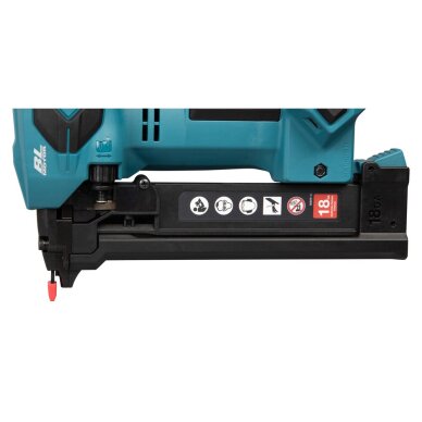 Akumuliatorinis siaurų kabių kabiakalis Makita DST630ZJ, 18 V (be akum. ir krov.) 3