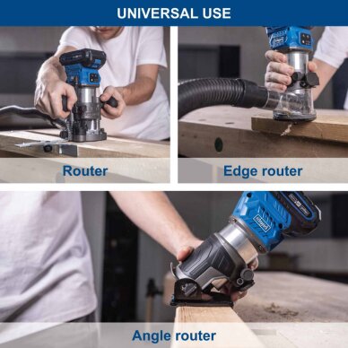 Akumuliatorinė freza BC-EHR24-X – SET S, Scheppach 2