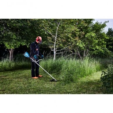 Akumuliatorinė krūmapjovė / trimeris Makita DUR369AZ, 2x18V 10 Akumuliatorinė krūmapjovė / trimeris Makita DUR369AZ, 2x18V 10