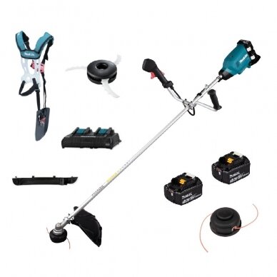 Akumuliatorinė krūmapjovė / trimeris Makita DUR369APT2, 36V, 2x5,0Ah Akumuliatorinė krūmapjovė / trimeris Makita DUR369APT2, 36V, 2x5,0Ah
