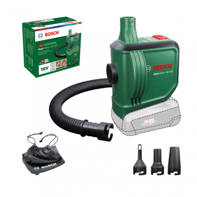 Akumuliatorinė oro pompa Bosch EasyInflate 18V-500 solo (0603947200) Akumuliatorinė oro pompa Bosch EasyInflate 18V-500 solo (0603947200)