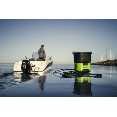 Akumuliatorinė aukšto slėgio plovykla Greenworks GDC60, 60 V, ( be akum. ir krov.) 6 Akumuliatorinė aukšto slėgio plovykla Greenworks GDC60, 60 V, ( be akum. ir krov.) 6