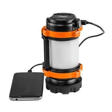 Akumuliatorinė stovyklavimo lempa LED, Neo 99-031 2 Akumuliatorinė stovyklavimo lempa LED, Neo 99-031 2