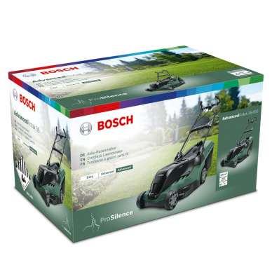 Akumuliatorinė vejapjovė Bosch AdvancedRotak36-660, 36 V, 2x2,0 Ah 4