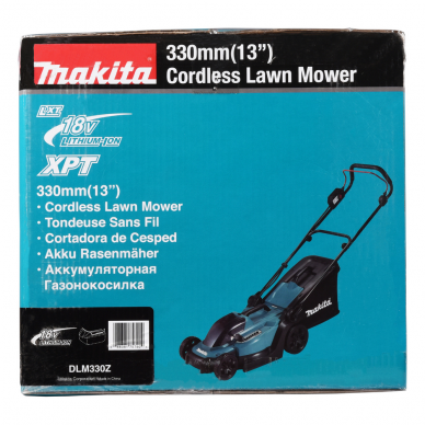 Akumuliatorinė vejapjovė Makita DLM330Z, 18 V, (be akum. ir krov.) 10 Akumuliatorinė vejapjovė Makita DLM330Z, 18 V, (be akum. ir krov.) 10