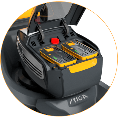 Akumuliatorinė vejapjovė - Stiga Combi 753e V Kit (su 475 E-Power 2 x 7,5 Ah akumuliatoriais ir dvigubu įkrovikliu)  <span style="color:#ffa500;"><strong>NAUJIENA! </strong></span> 6