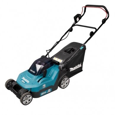 Akumuliatorinė vejapjovė Makita DLM382RTE, 2x5,0Ah 36V=2x18V 1 Akumuliatorinė vejapjovė Makita DLM382RTE, 2x5,0Ah 36V=2x18V 1