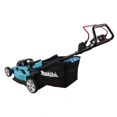 Akumuliatorinė žoliapjovė Makita DLM480CT2, 2x18V, 2x5.0Ah 3 Akumuliatorinė žoliapjovė Makita DLM480CT2, 2x18V, 2x5.0Ah 3