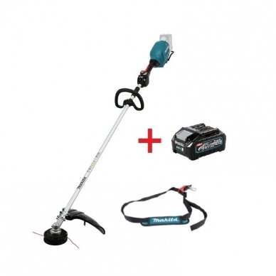 Akumuliatorinė žoliapjovė / trimeris Makita UR014GZ, 40 V, (be akum. ir krov.) + DOVANA BL4040 Akumuliatorinė žoliapjovė / trimeris Makita UR014GZ, 40 V, (be akum. ir krov.) + DOVANA BL4040