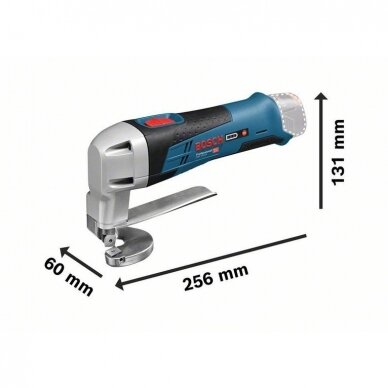 Akumuliatorinės kerpamosios skardos žirklės Bosch GSC 12V-13  Professional 3