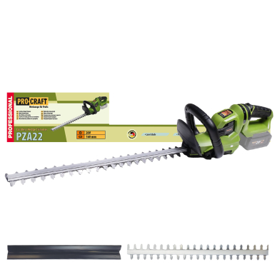 Akumuliatorinės gyvatvorių žirklės ProCraft PZA22, 20 V, (be akum. ir krov.) Akumuliatorinės gyvatvorių žirklės ProCraft PZA22, 20 V, (be akum. ir krov.)