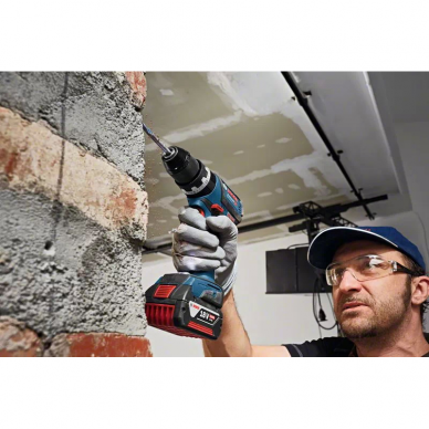 Akumuliatorinis smūginis gręžtuvas-suktuvas Bosch GSB 18V-60 C, 18 V, (be akum. ir krov.) 1 Akumuliatorinis smūginis gręžtuvas-suktuvas Bosch GSB 18V-60 C, 18 V, (be akum. ir krov.) 1