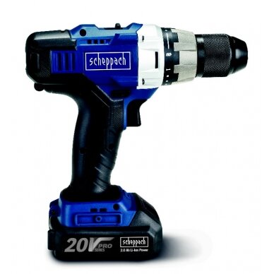 Akumuliatorinio gręžtuvo/suktuvo CDD45-20ProS, 1x2,0 Ah, Scheppach 2 Akumuliatorinio gręžtuvo/suktuvo CDD45-20ProS, 1x2,0 Ah, Scheppach 2