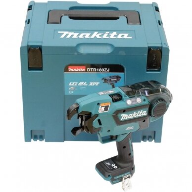 Akumuliatorinis armatūros rišiklis Makita DTR180RTJ, 18V, 2x5,0Ah 3 Akumuliatorinis armatūros rišiklis Makita DTR180RTJ, 18V, 2x5,0Ah 3