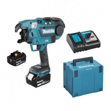 Akumuliatorinis armatūros rišiklis Makita DTR180RTJ, 18V, 2x5,0Ah Akumuliatorinis armatūros rišiklis Makita DTR180RTJ, 18V, 2x5,0Ah