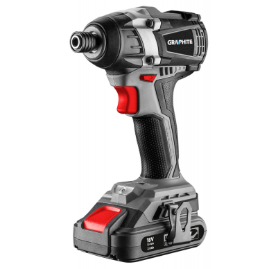 Akumuliatorinis bešepetėlinis  suktuvas,smūginis 18V 2-13mm  Graphite 2