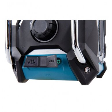 Akumuliatorinis darbinis Bluetooth radijas Makita MR002GZ 8 Akumuliatorinis darbinis Bluetooth radijas Makita MR002GZ 8