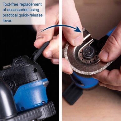 Akumuliatorinis daugiafunkcinis įrankis C-MT40-X 20V, korpus, Scheppach 4 Akumuliatorinis daugiafunkcinis įrankis C-MT40-X 20V, korpus, Scheppach 4