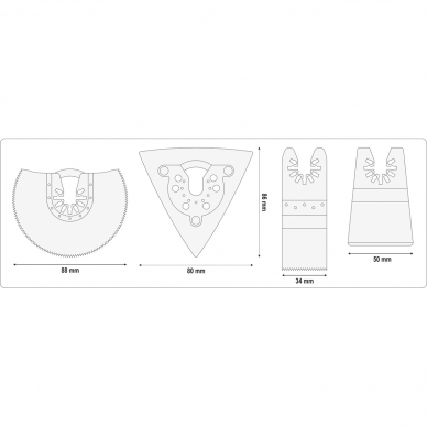 Akumuliatorinis daugiafunkcinis įrankis Yato, 18 V, 2,0 Ah 2 Akumuliatorinis daugiafunkcinis įrankis Yato, 18 V, 2,0 Ah 2