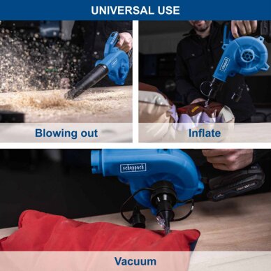 Akumuliatorinis dirbtuvių pūstuvas C-WBL180-X – SET S, Scheppach 2