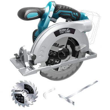 Akumuliatorinis diskinis pjuklas Dedra DED7064, 165 mm, 18V Akumuliatorinis diskinis pjuklas Dedra DED7064, 165 mm, 18V