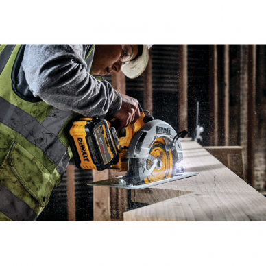 Akumuliatorinis diskinis pjūklas Dewalt DCS573NT-XJ; 18 V, (be akum.ir krov.) 3 Akumuliatorinis diskinis pjūklas Dewalt DCS573NT-XJ; 18 V, (be akum.ir krov.) 3