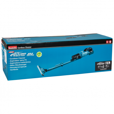 Akumuliatorinis dulkių siurblys Makita CL003GD201, 40 V max, 2x2,5 Ah 2 Akumuliatorinis dulkių siurblys Makita CL003GD201, 40 V max, 2x2,5 Ah 2
