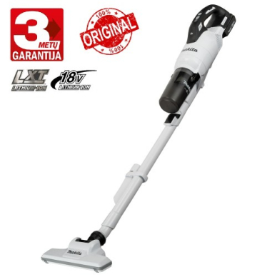 Akumuliatorinis dulkių siurblys MAKITA DCL286FZW, 18 V (be akum. ir krov.) Akumuliatorinis dulkių siurblys MAKITA DCL286FZW, 18 V (be akum. ir krov.)