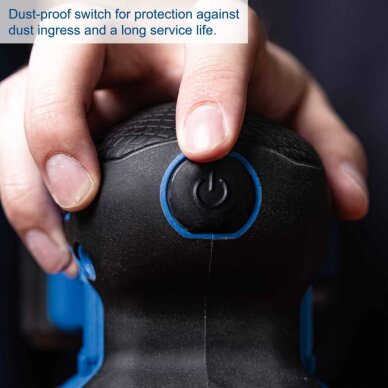 Akumuliatorinis ekscentrinis šlifuoklis C-OBS125/2-X, korpusas, Scheppach 3