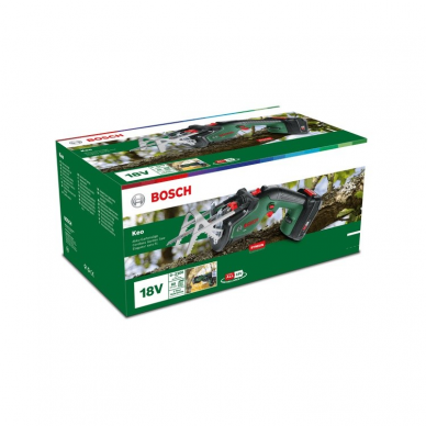 Akumuliatorinis genėjimo pjūklas Bosch KEO 18 LI, 18 V, 1x2,0 Ah 3 Akumuliatorinis genėjimo pjūklas Bosch KEO 18 LI, 18 V, 1x2,0 Ah 3