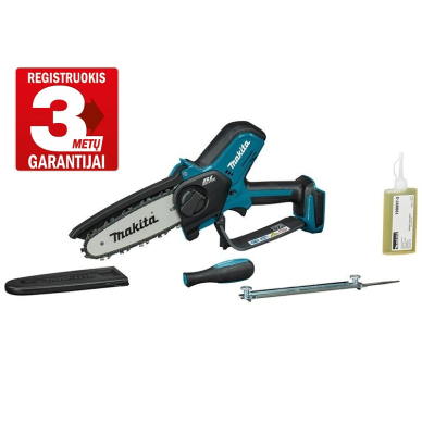 Akumuliatorinis genėjimo pjūklas Makita DUC150Z, 18V, 150mm (be akum. ir krov.)