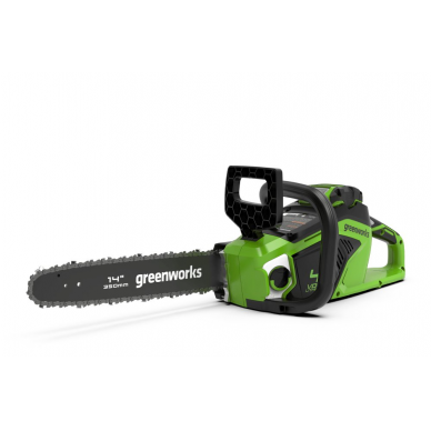 Akumuliatorinis grandininis pjūklas Greenworks GD40CS15, 40 V, (tik įrankis) Akumuliatorinis grandininis pjūklas Greenworks GD40CS15, 40 V, (tik įrankis)