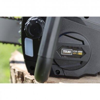 Akumuliatorinis grandininis pjūklas Texas CSX4000, 40 V, ( be akum. ir krov.) 4 Akumuliatorinis grandininis pjūklas Texas CSX4000, 40 V, ( be akum. ir krov.) 4