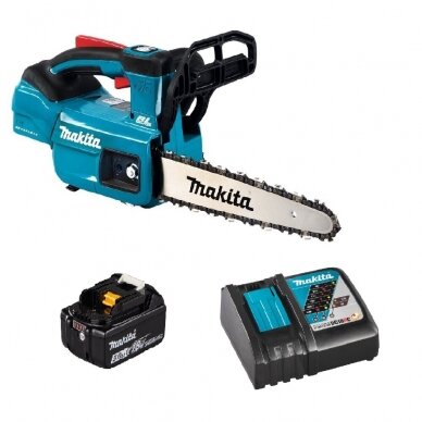 Akumuliatorinis grandininis pjūklas Makita DUC254RT, 18 V, 25 cm Akumuliatorinis grandininis pjūklas Makita DUC254RT, 18 V, 25 cm