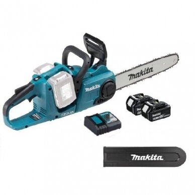 Akumuliatorinis grandininis pjūklas Makita DUC353RTE, 2x18 V, 2x5,0 Ah Akumuliatorinis grandininis pjūklas Makita DUC353RTE, 2x18 V, 2x5,0 Ah