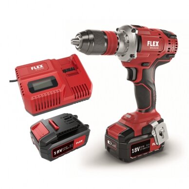 Akumuliatorinis gręžtuvas FLEX DD 4G 18,0-EC/5,0 SET Akumuliatorinis gręžtuvas FLEX DD 4G 18,0-EC/5,0 SET